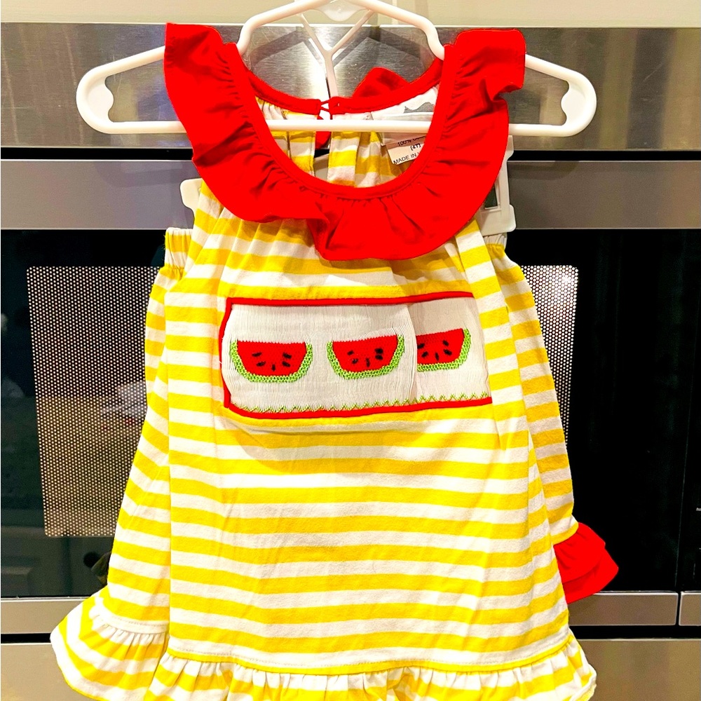 Watermelon short set 4T.